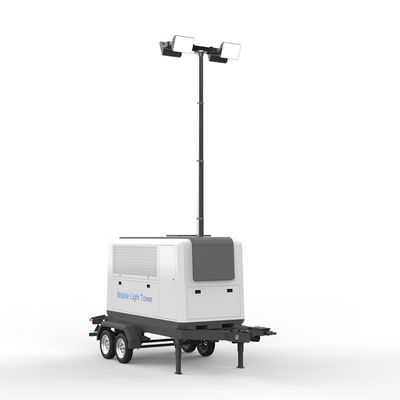 4000W 150000LM Mobile Led Lighting Tower AC Input 135Kw Portable Generator Lichter