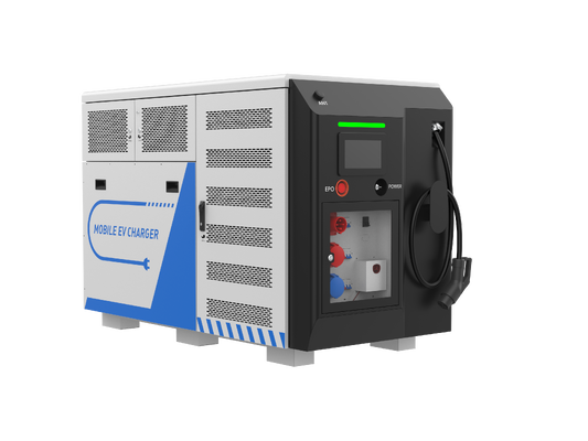 100KW mobile EV-Ladestation 170A tragbares Notfall-EV-Ladegerät für Lkw und Transporter